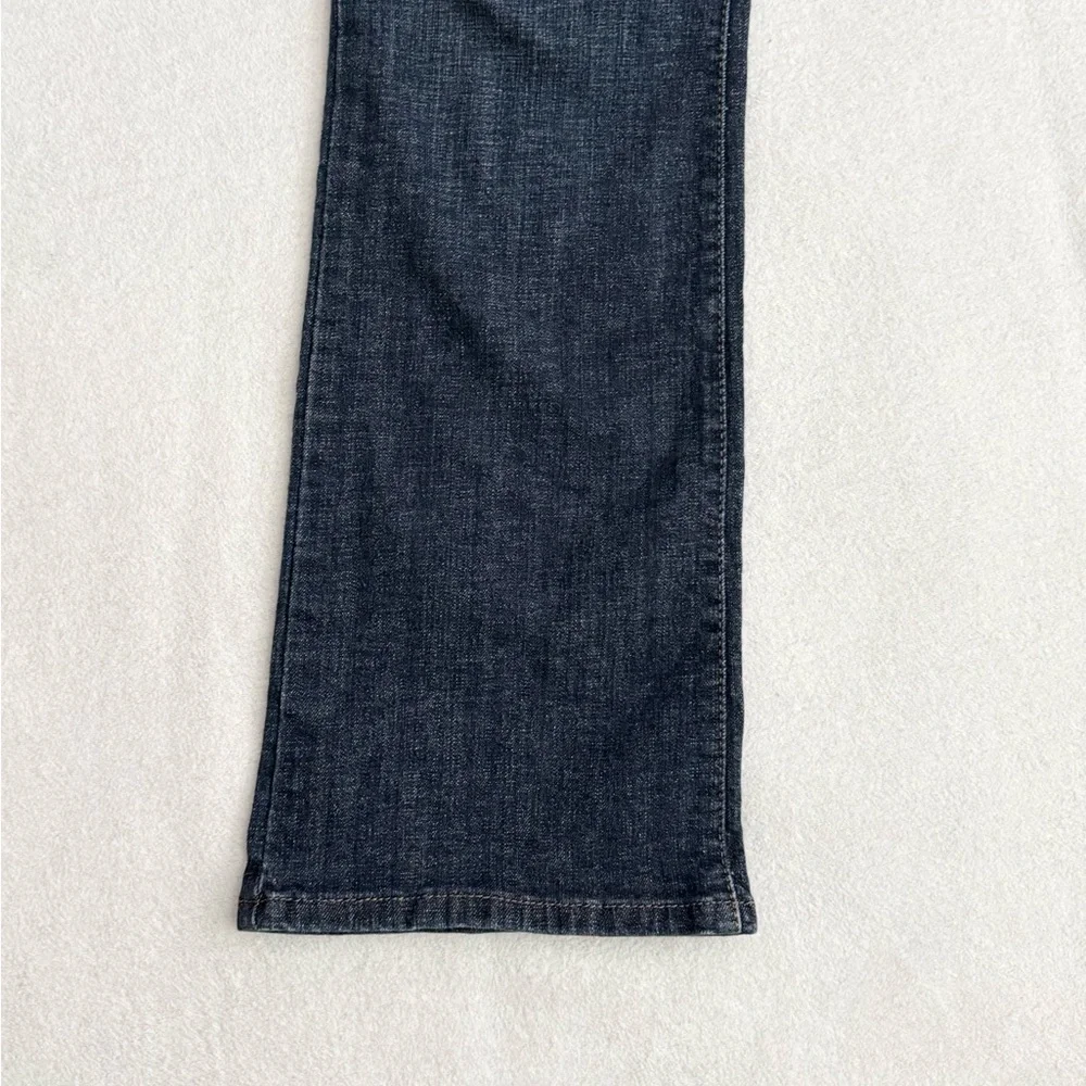 Levi's 515 Mid Rise Bootcut Dark Blue Wash Denim Jeans Size 14L - Picture 8 of 11